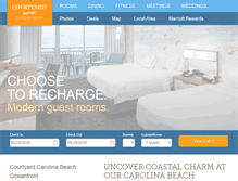 Tablet Screenshot of courtyardcarolinabeach.com